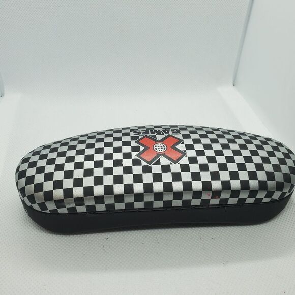 X Games Silver & Black Checkered Glasses Case - Picture 3 of 6
